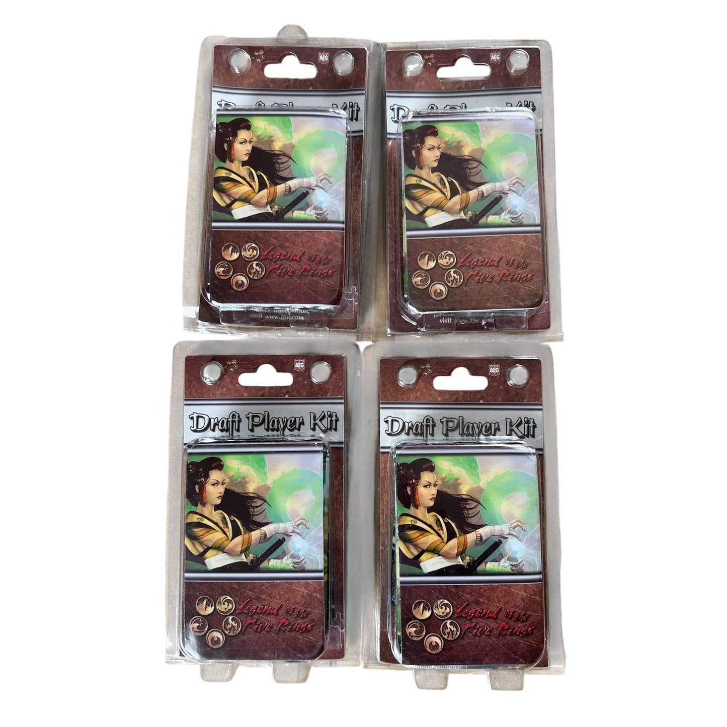 Legend Of The Five Rings White Draft Player Kit Lot Of 4 AEG Promo English 2014