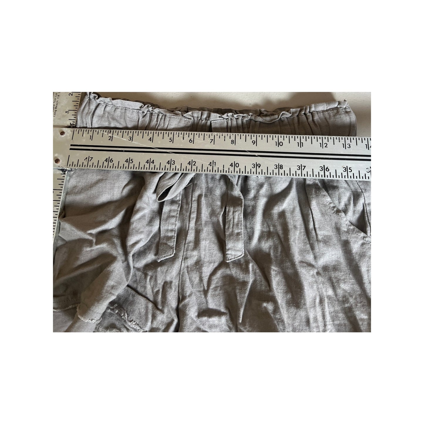 Rewash Brand Women Adjustable Linen Shorts Size Small