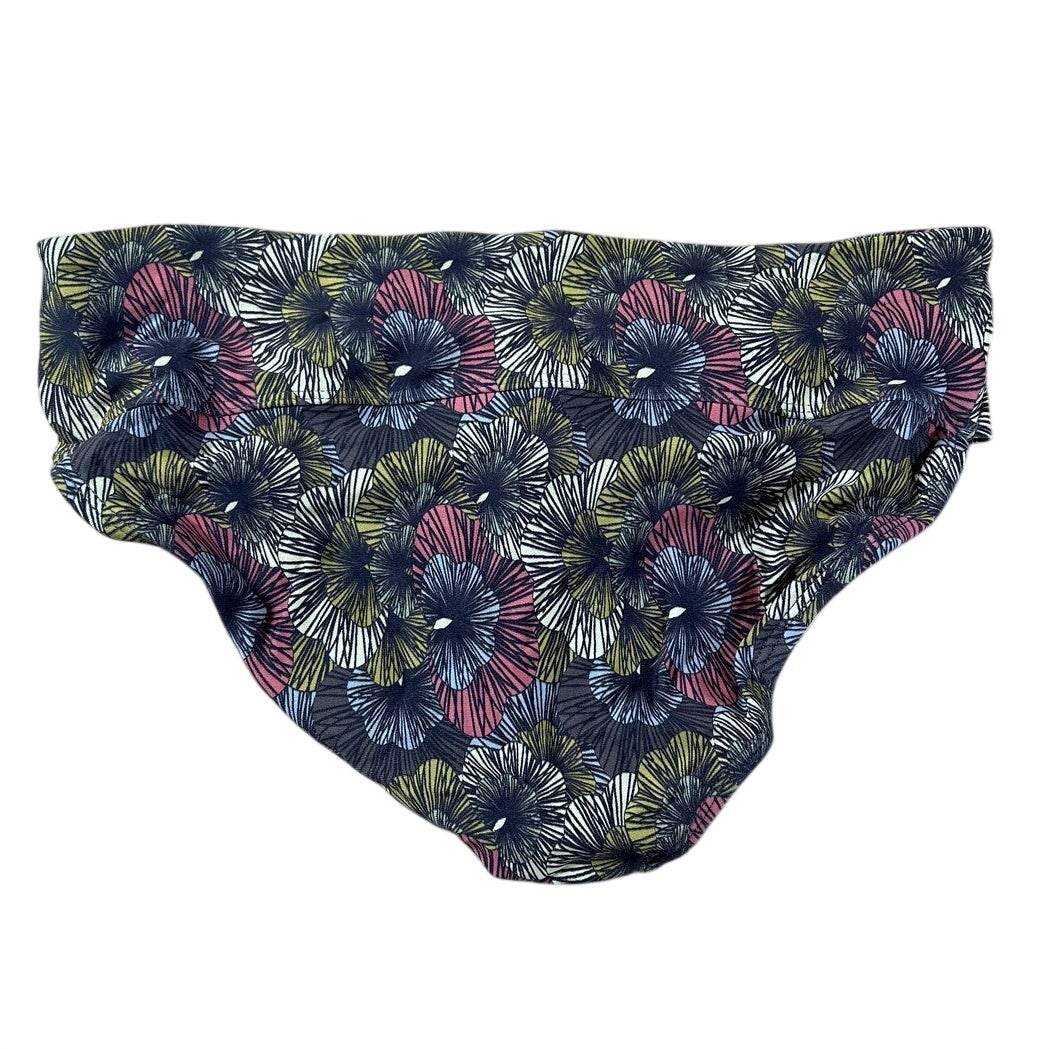 Bottom Womens 34 Multicolor Hipster Lined Elastic Waist Stretch Floral