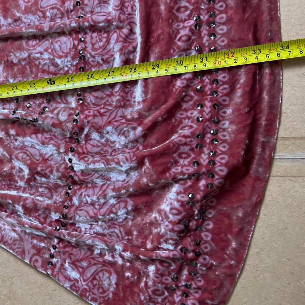 Free People Boho Velvet Underground Dress Primrose Pink Women Size S