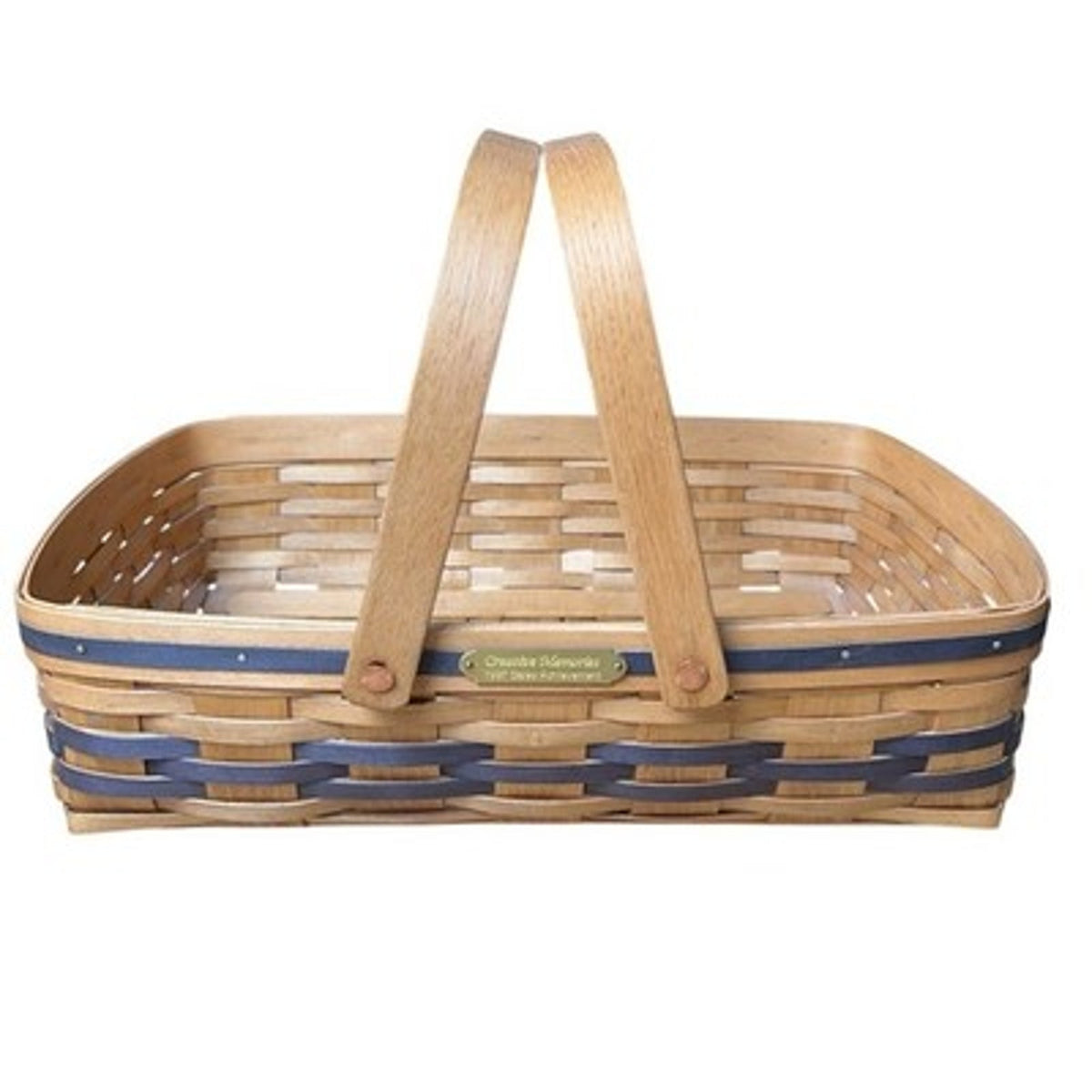 Bradford Basket Company Decorative Basket Brown Medium Wood Wicker 15x10x5 In