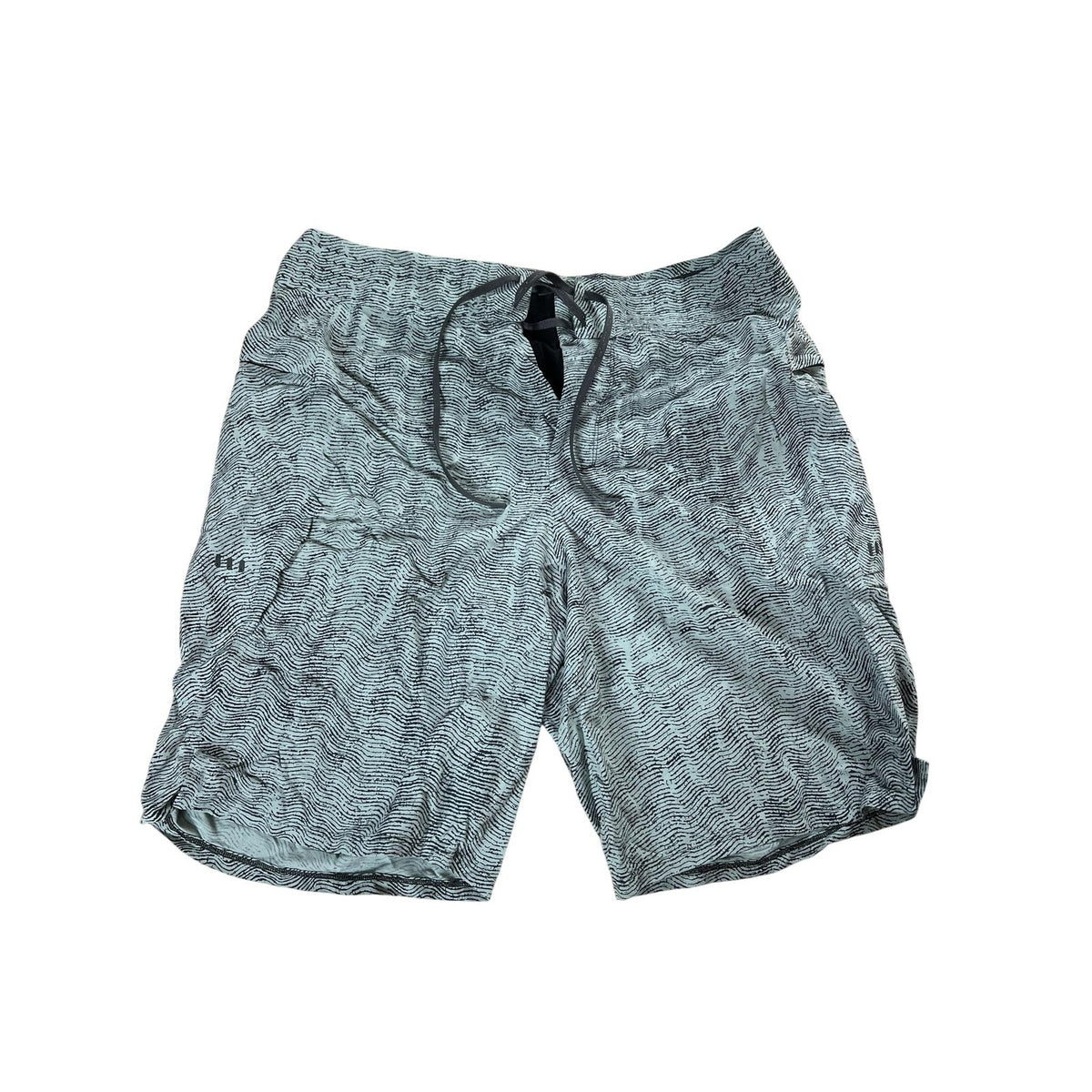 Lululemon Shorts Mens 33 Green Bermuda Microfiber Drawstring Elastic Pockets