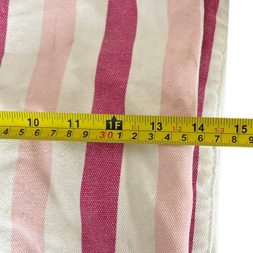Y2K Gap Striped Pink & White Large Tote Bag
