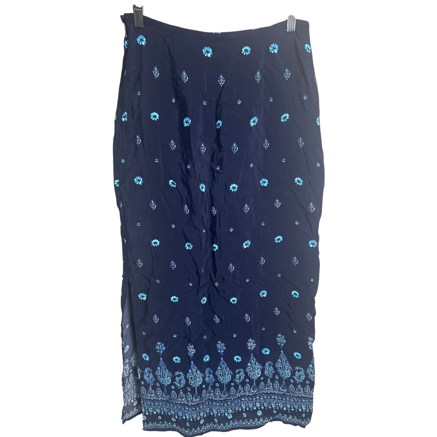Y2K The Limited NWT Blue Floral Long Skirt Size 8