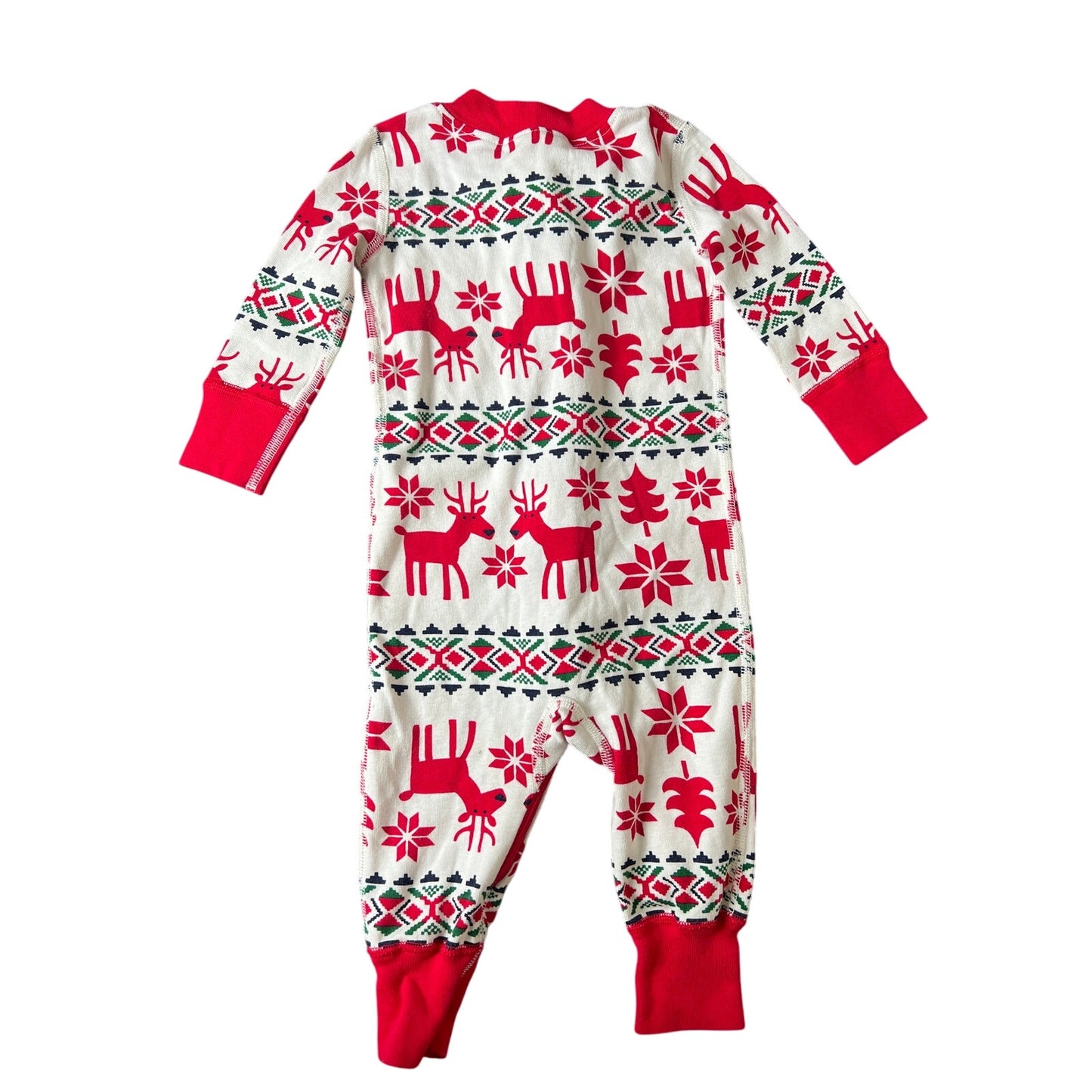 Hanna Andersson 6-9 MOS 100% Cotton Onesie Christmas Sleeper Pajama