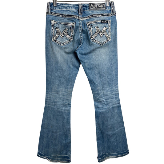 Miss Me The M Series Buckle Size 26 Flare Light Wash Bootcut Jeans