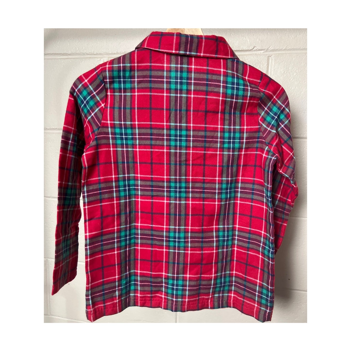 Gymbore M(7-8) NWT Sleepwear Plaid Boys Button Up Top