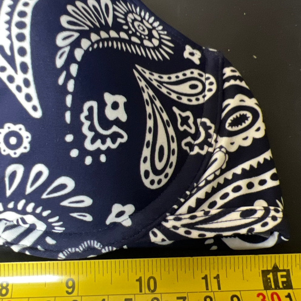 Aerie 34C Blue Front Close Racerback Bikini Top