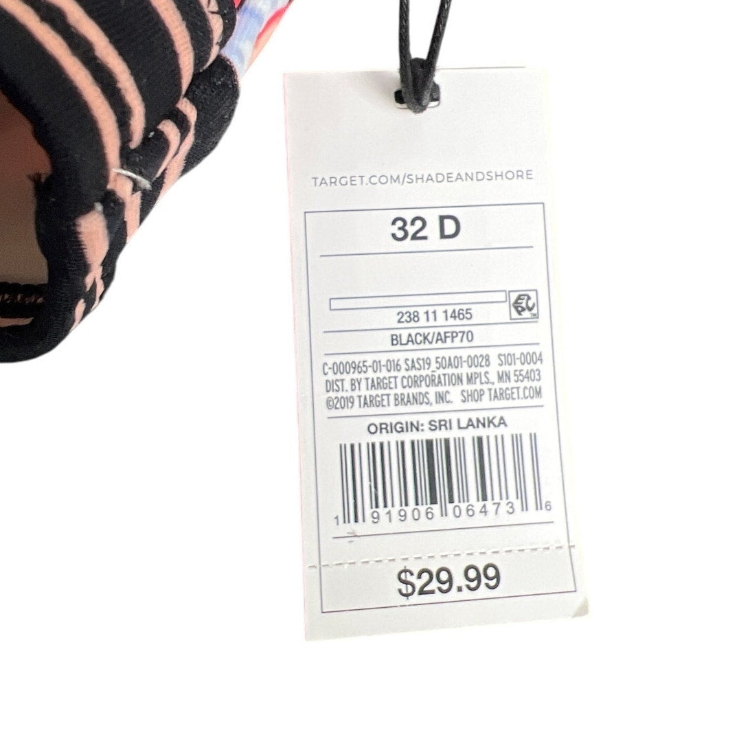 NWT Shade and Shore Floral Print Bikini Top 32D