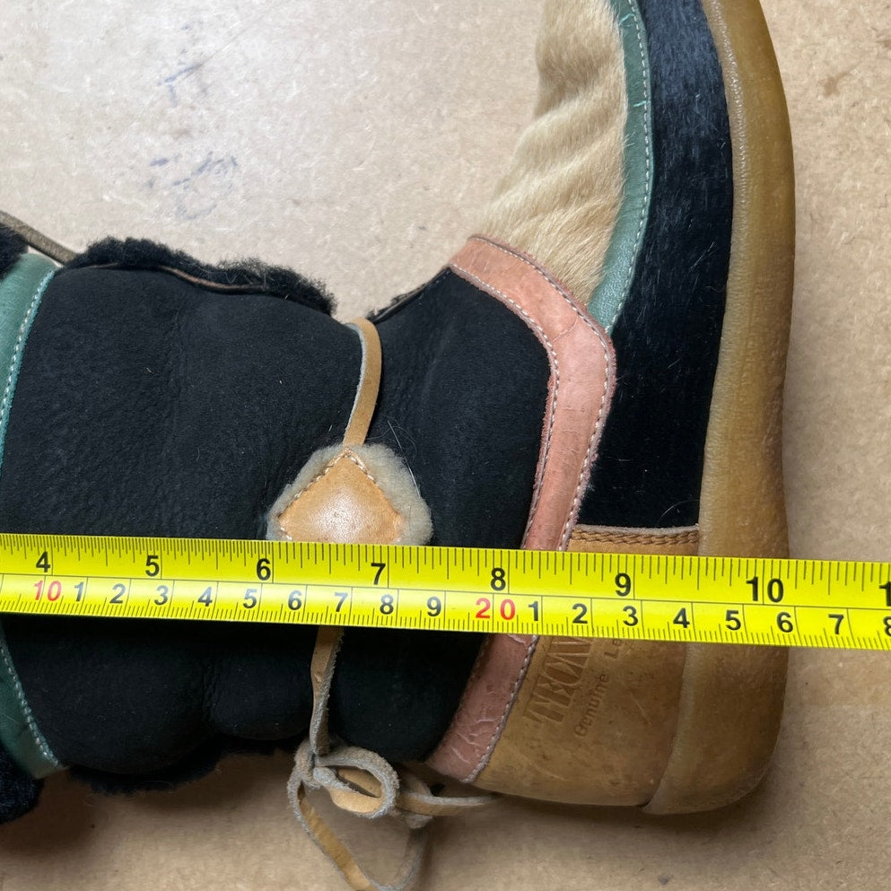 Tecnica Rainbow Calf Hair Fur Lined Snow Boots Sz 38 W7