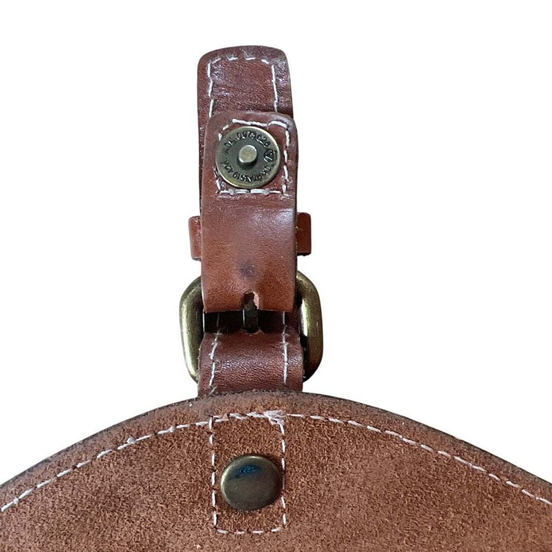Vintage Patricia Nash Brown Leather Cross Body Shoulder Bag