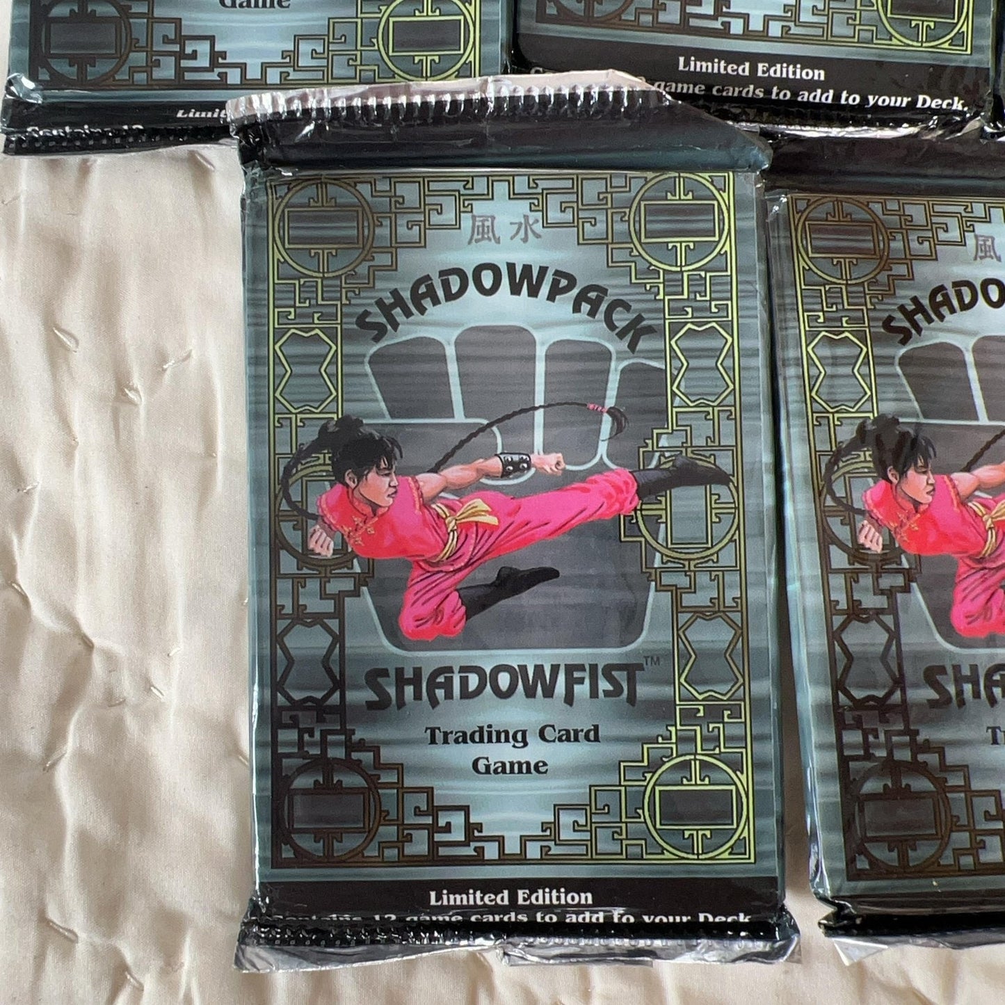 Daedalus Entertainment Shadowfist Shadowpack Card Deck Lot Of 8 Sealed US Green