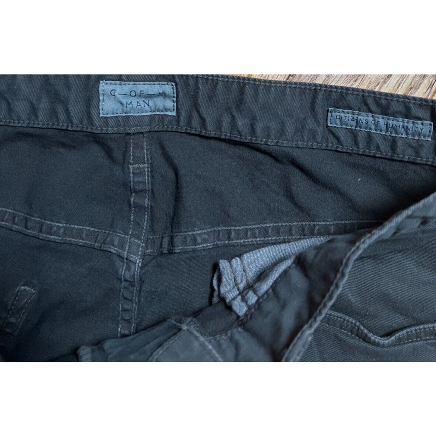 C Of H Man Pocket Pants Mens 33 Grey Straight Leg