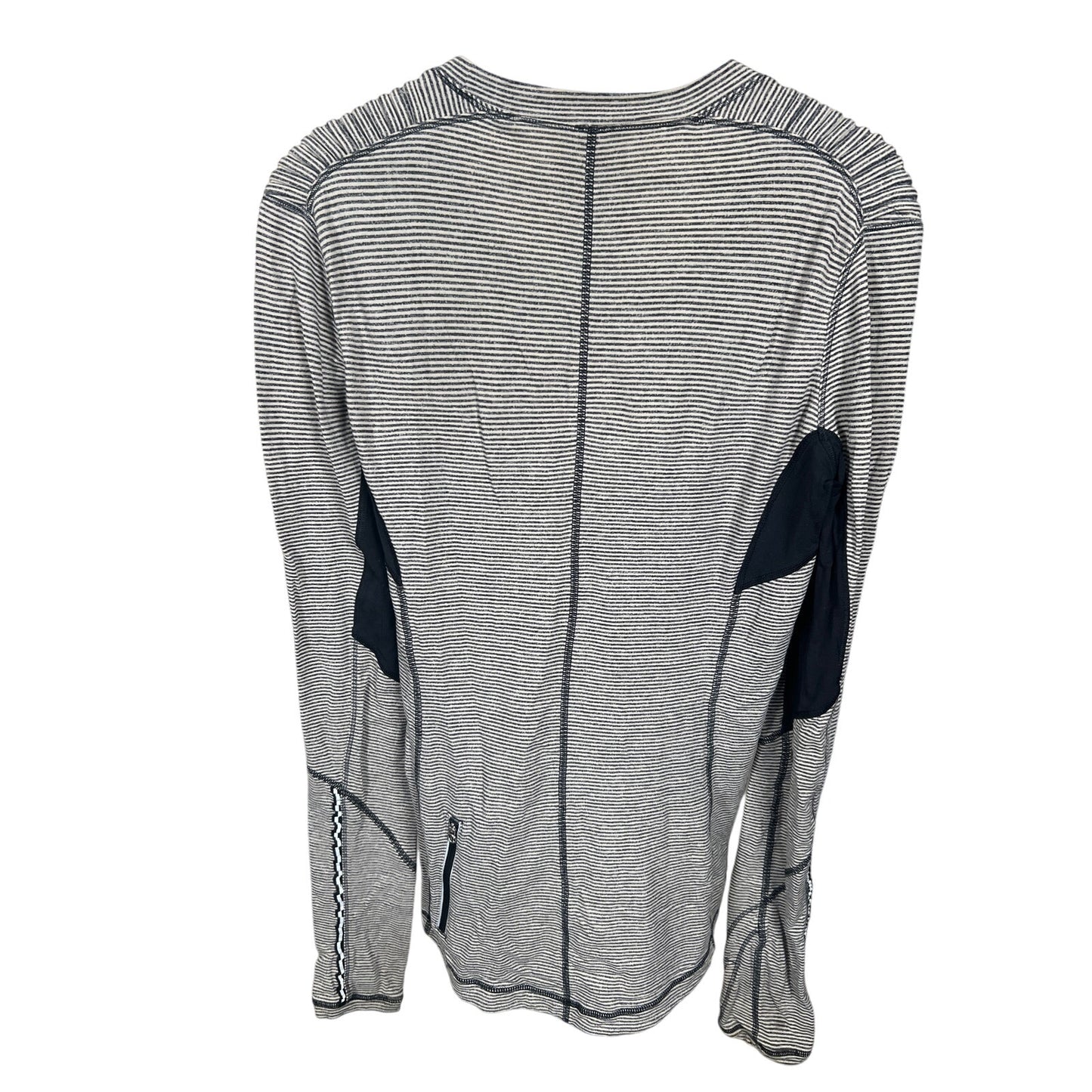 Lululemon Rulu Star Runner Tonka Stripe Top Size 8 Long Sleeve