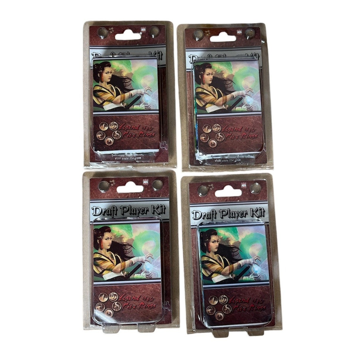Legend Of The Five Rings White Edition Draft Player Kit Lot 4 AEG Booster Promo