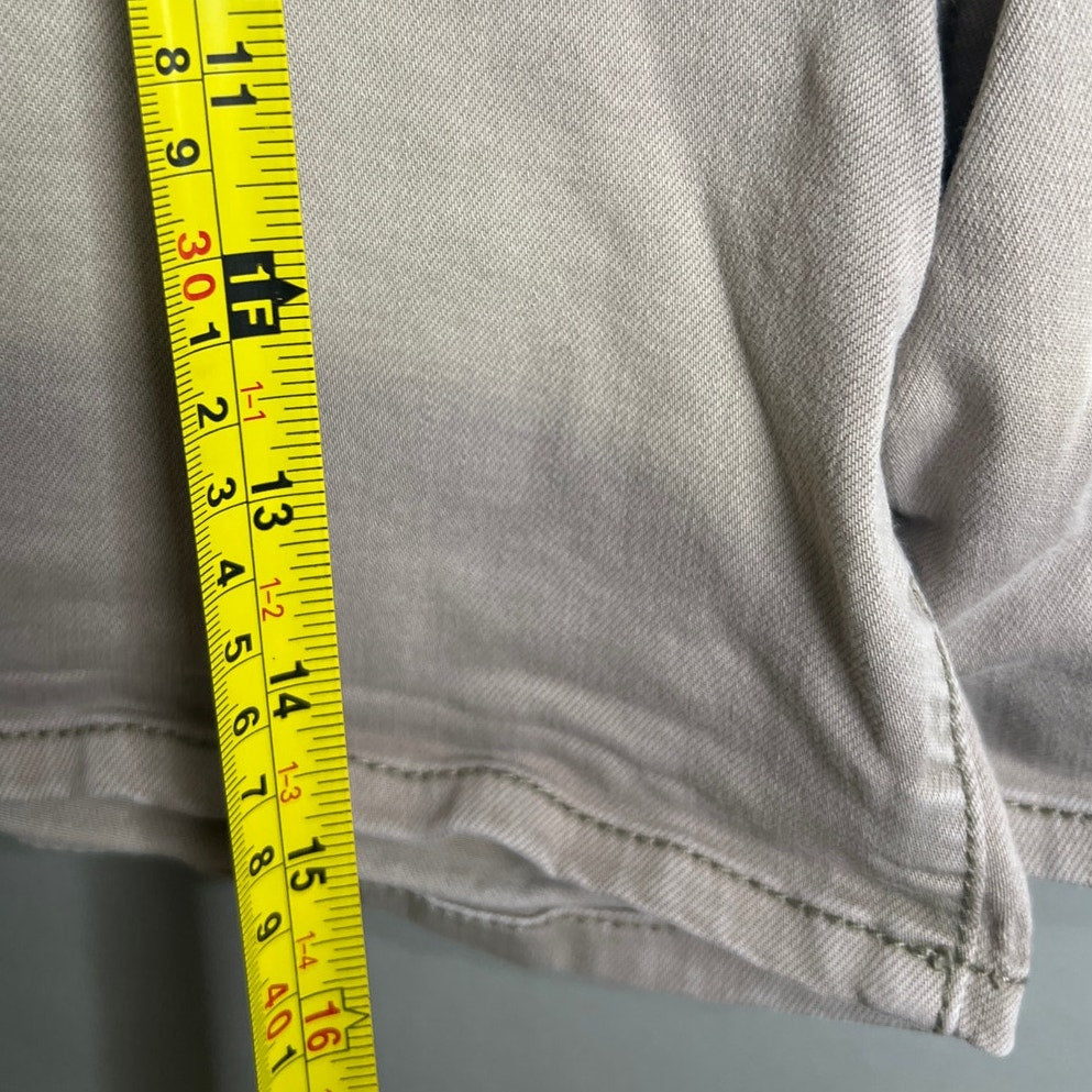 Dear John 29 Gray Faded Stretch Denim Shorts Distressed