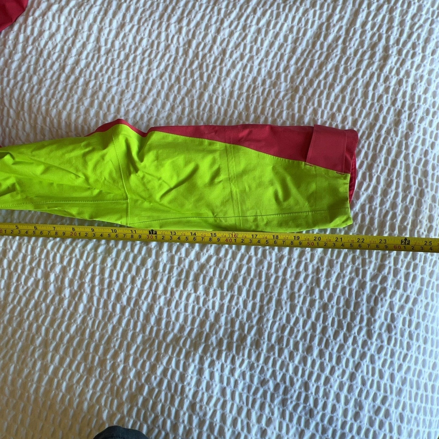 Salomon Womens Jacket Small Neon Green Pink GORE-TEX Pro Hooded Ski Shell