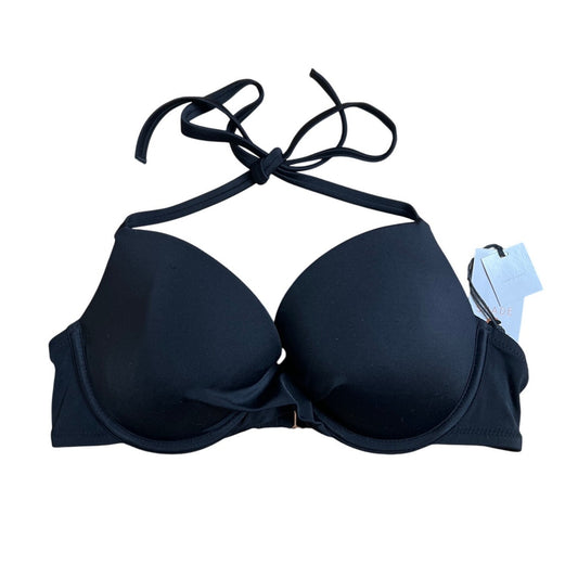 NWT Shade And Shore Black Bikini Top Size 36C