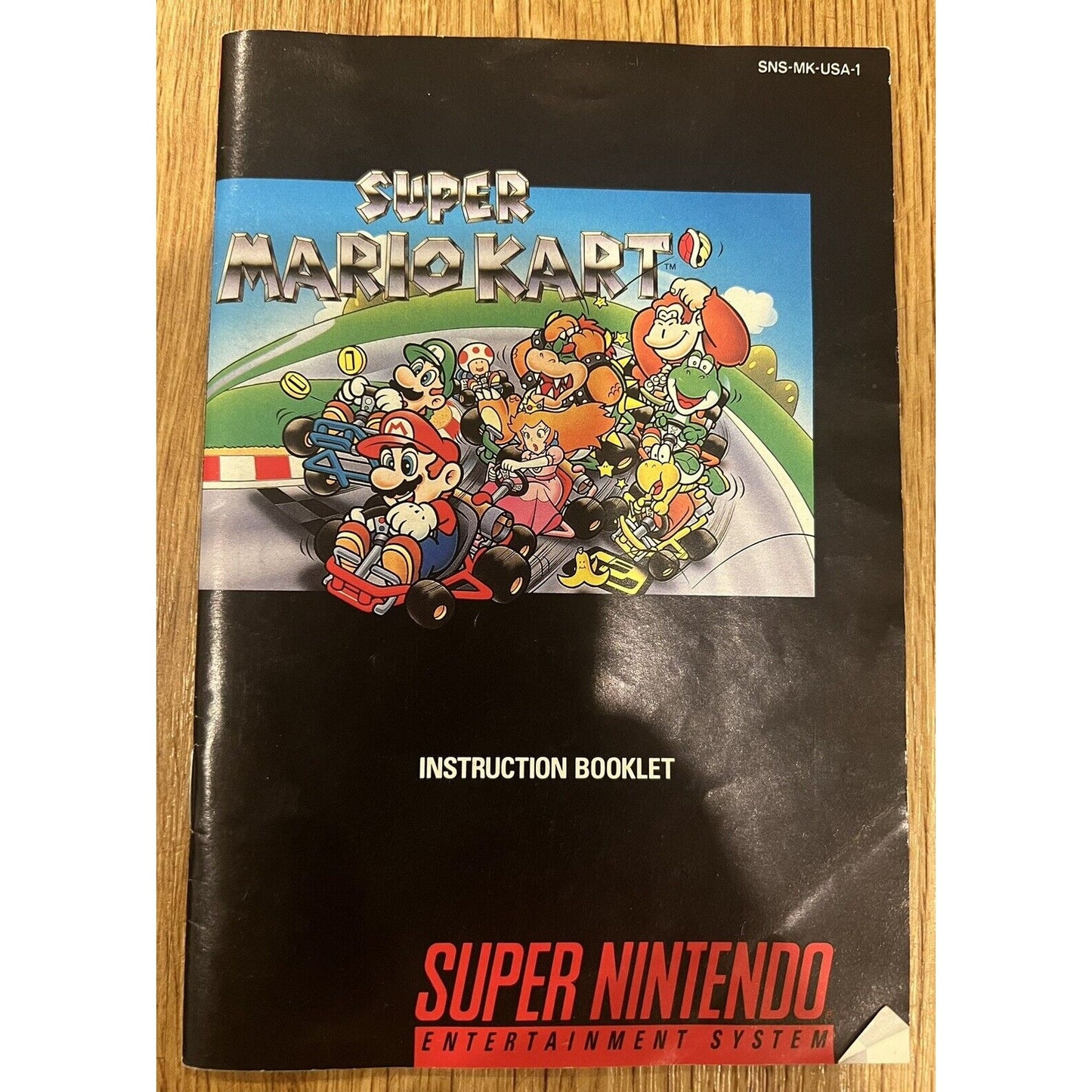 Super Mario Kart (Super Nintendo SNES, 1992) - Box and Manual