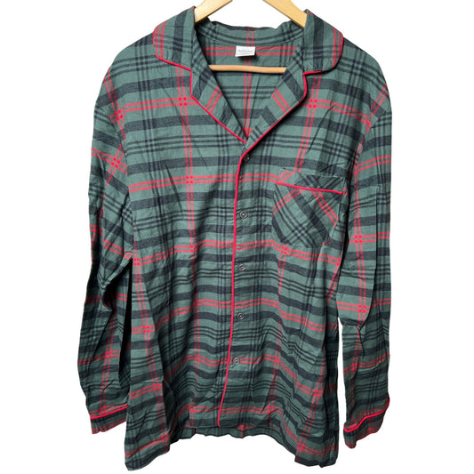 Magnolia Hearth & Hand Green Plaid Pajama Set Women's Large Tall