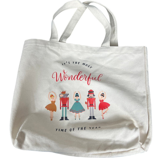 It's The Most Wonderful Time Of The Year Christmas White Tote Bag