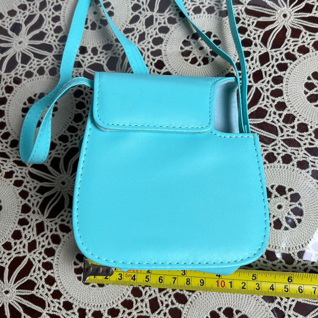 Fujifilm Instax Mini 7+ Camera Case W/Shoulder Strap Seafoam Mint Green