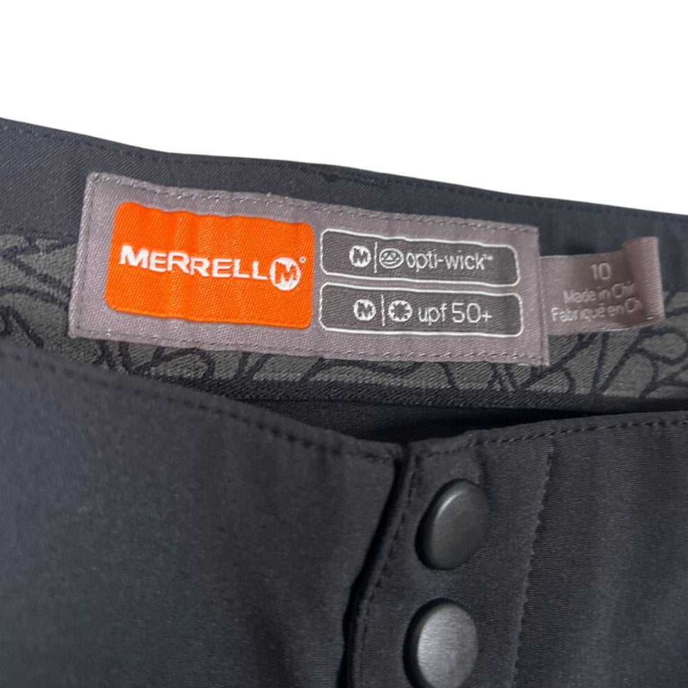 Merrell Opti-Wick UPF 10+ Size 10 Hiking Dress Black Pants