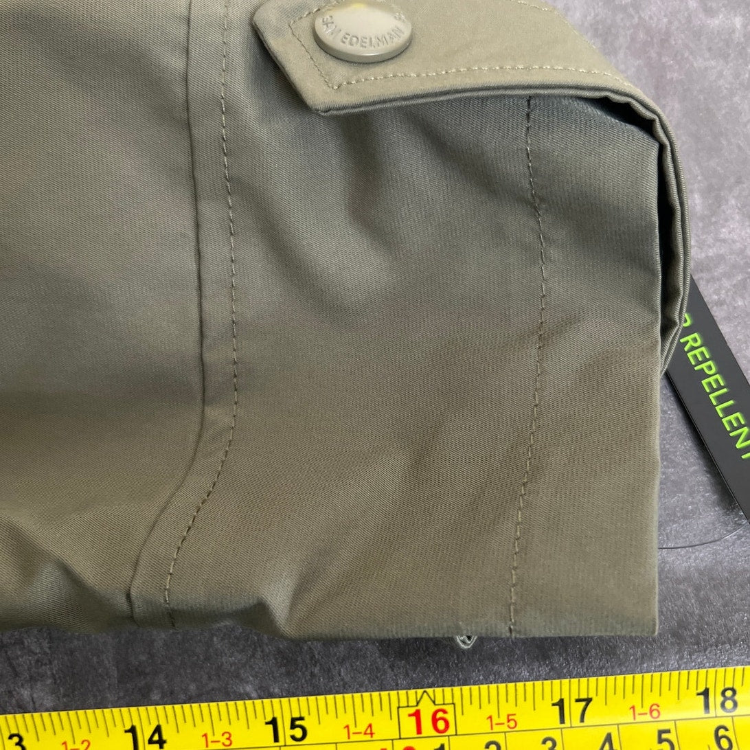 Sam Edelman NWT 2XL 100% Polyester Repellent Green Trench Coat Women's