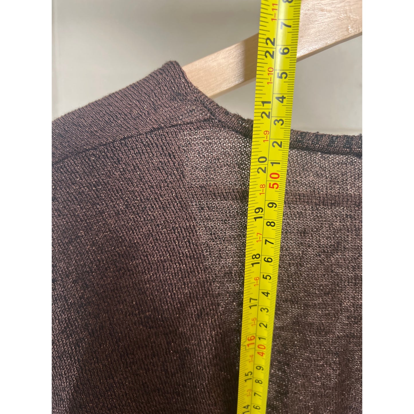 Free People NWT Black/Noir V Neck Long Sleeve XS Copper Sparkle