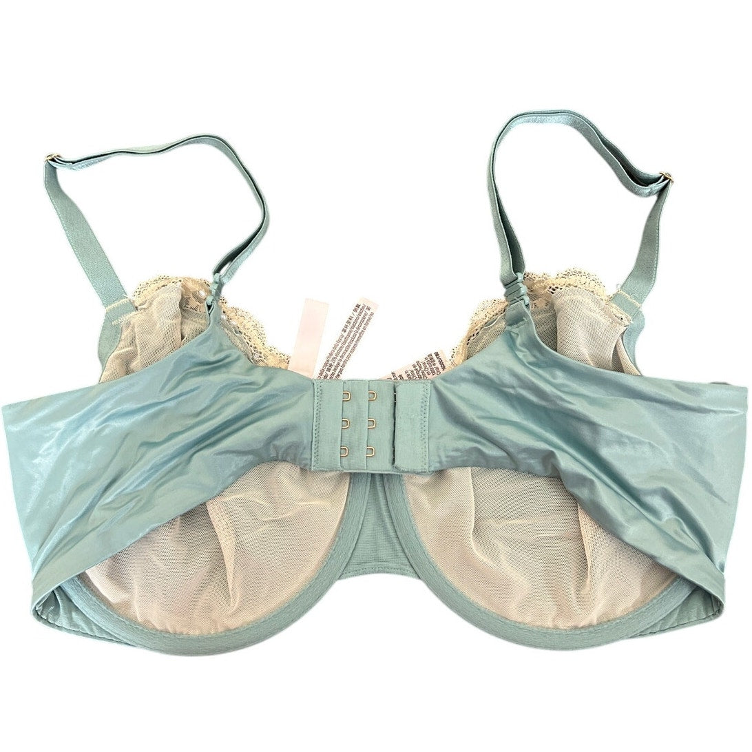 Victoria Secret Dream Angel Unlined Blue Lace Bra 36DDD