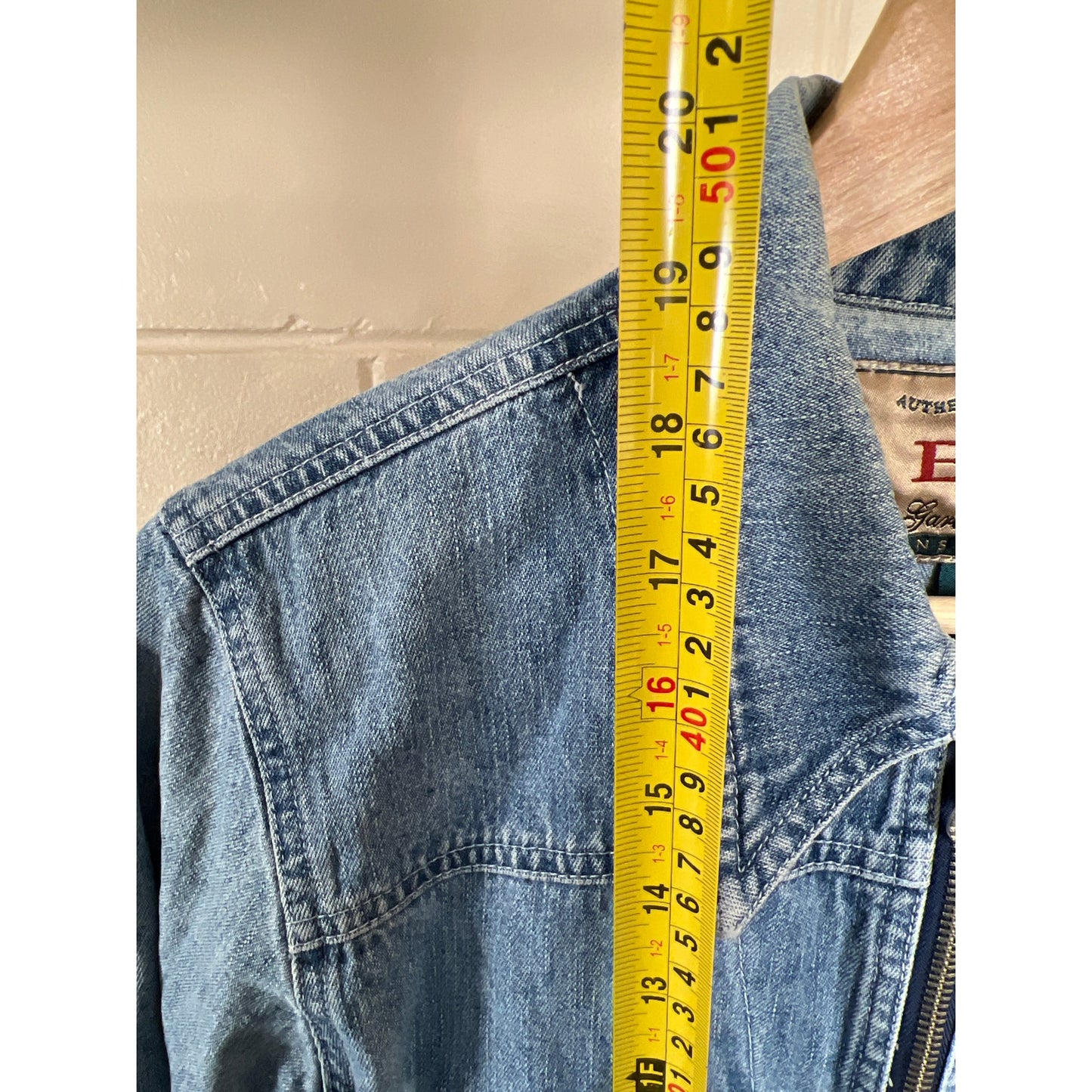 Express Jeans Zip Up Denim Jacket Size Small 100% Cotton