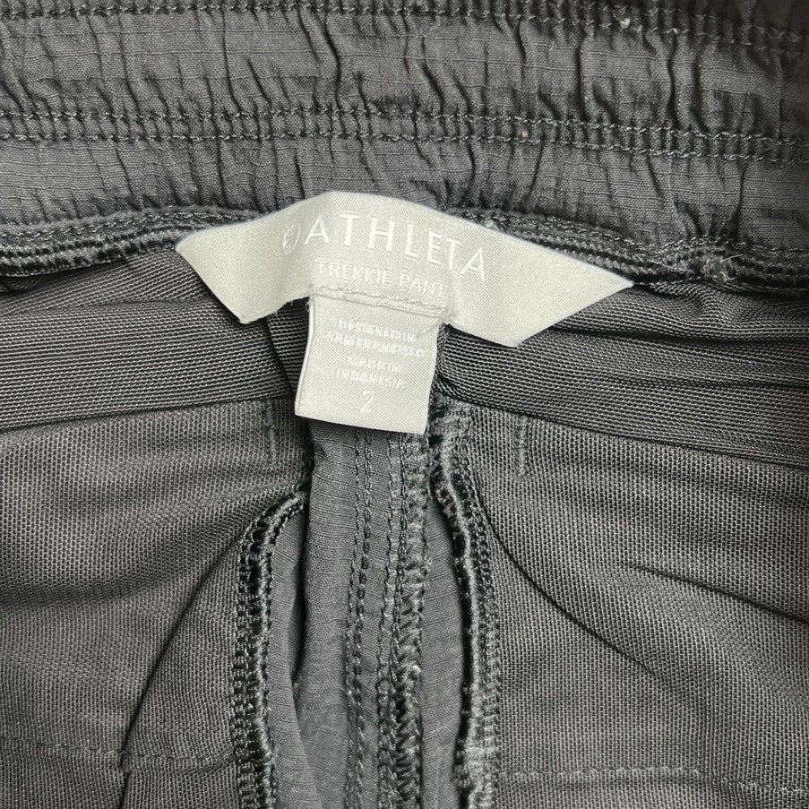Athleta Black Trekkie Pants Women Size 2