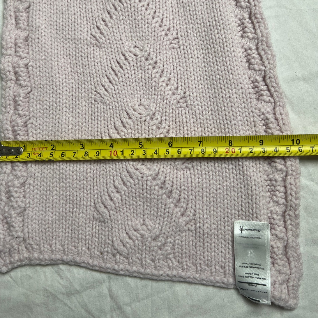 SmartWool Light Pink Knitted Scarf