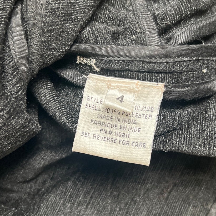 Yoana Baraschi Lace Embroidered Black/White Womens Suit Jacket Size 4