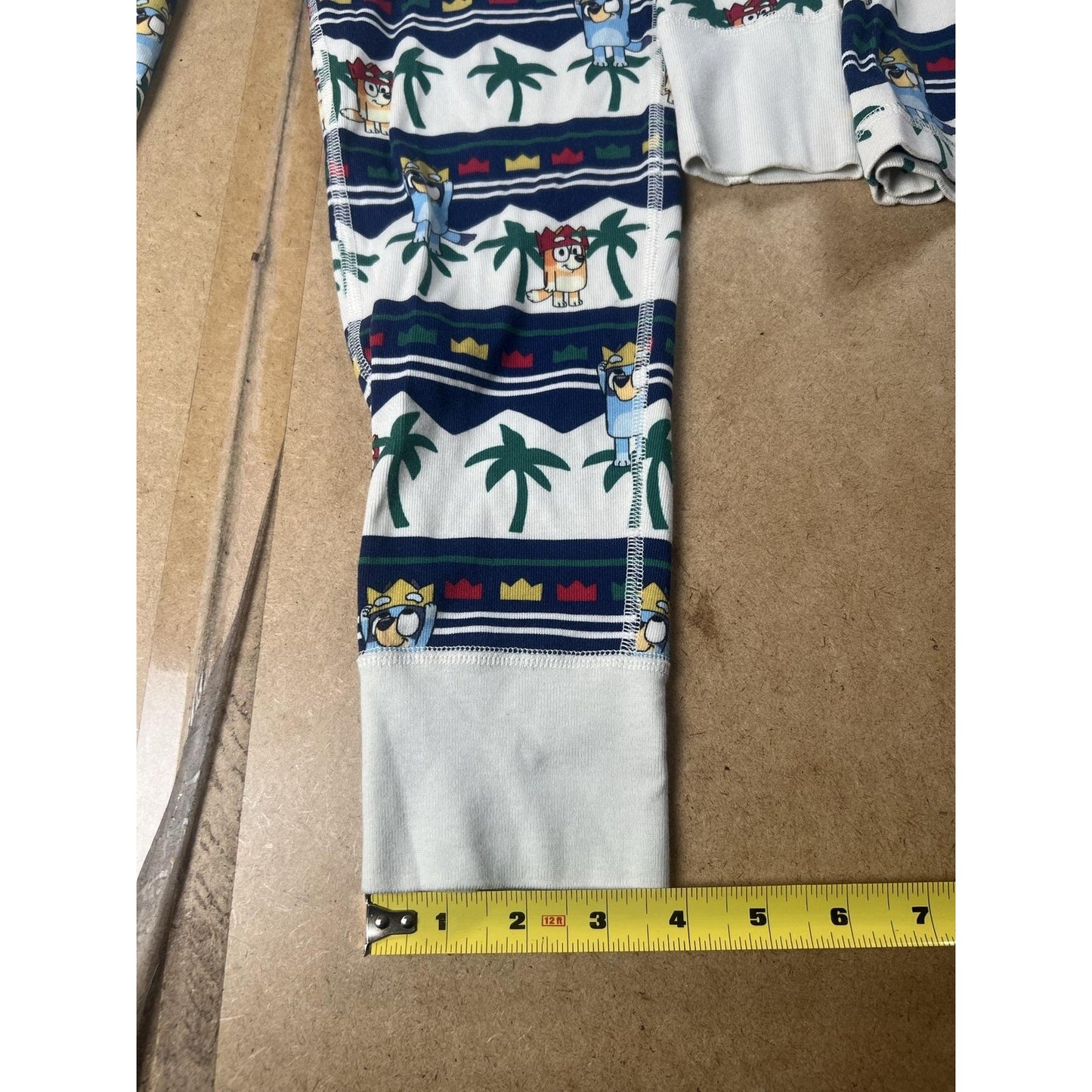 Hanna Andersson Set Unisex Kids M White Striped Bluey Character Jersey