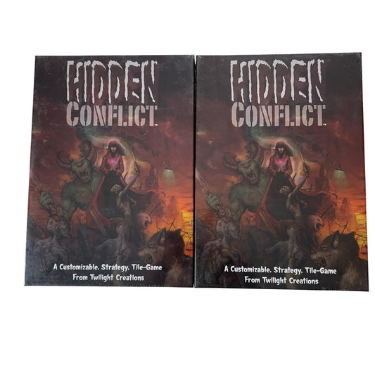Twilight Creations Inc. Hidden Conflict Board Game Lot Of 2 Sealed Multicolor