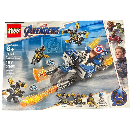 Lego Marvel Avengers Captain America Outriders Attack 76123 *SEALED*
