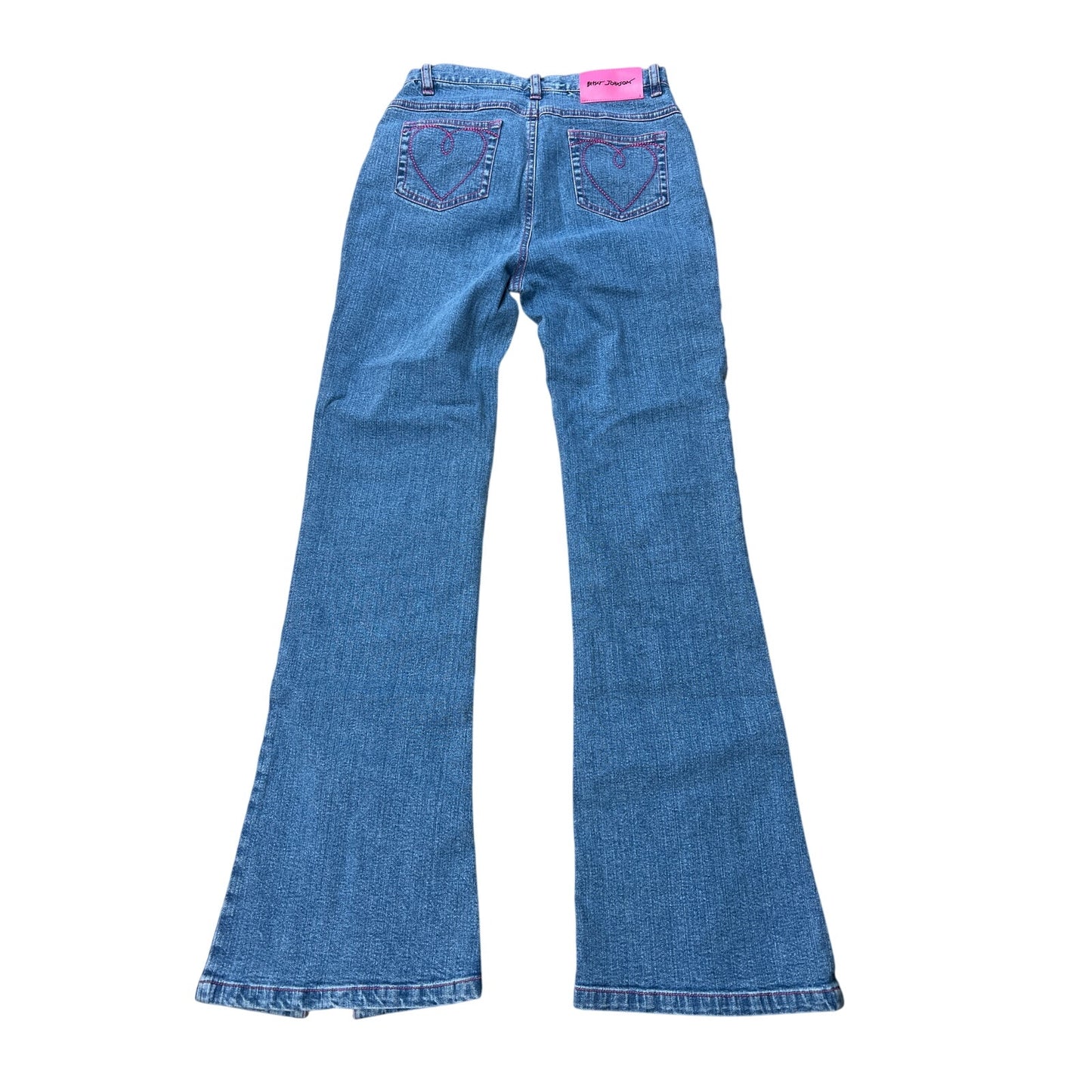 Betsey Johnson Blue Flare Jean Girl/Teen Size 14