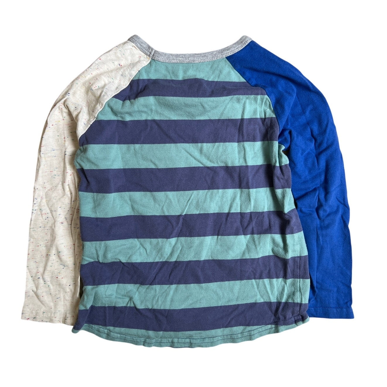 Mini Boden Unisex Kid Stripped long-Sleeve Top Size 6-7Y