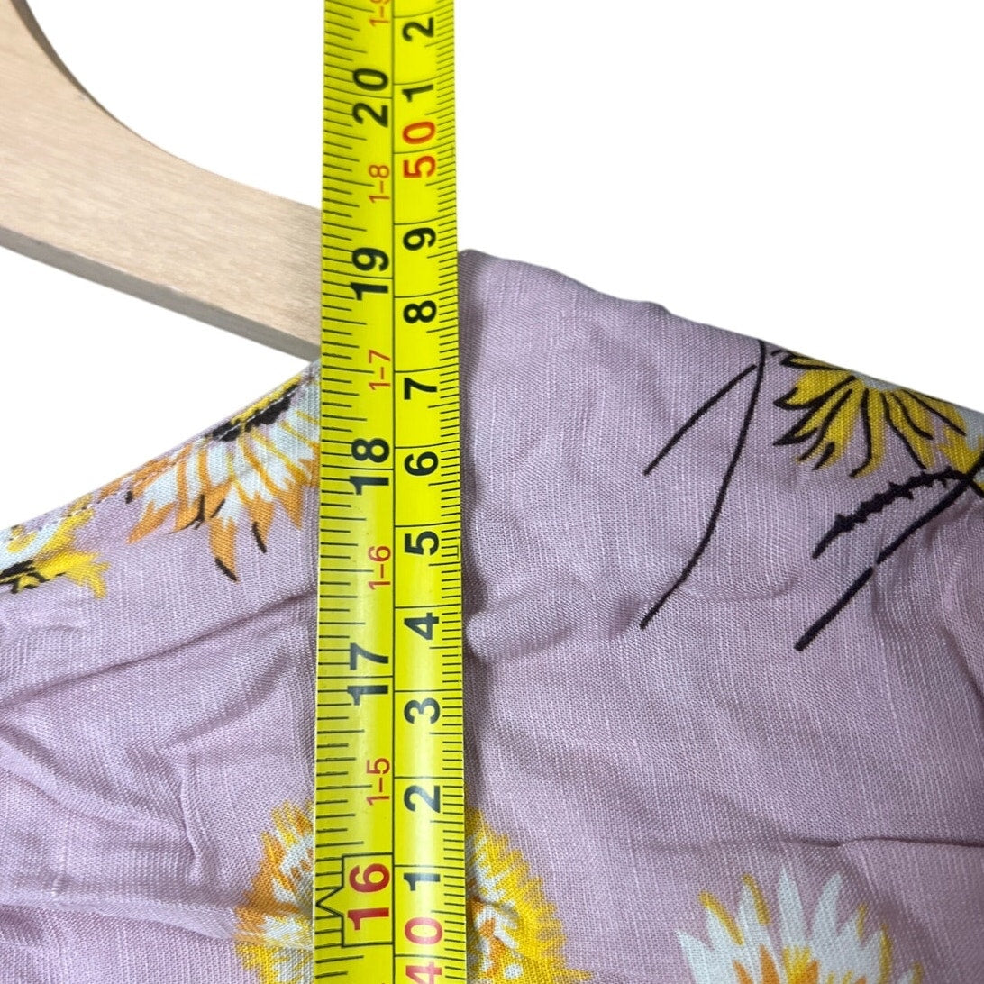 Madewell Plaza Button-Front Shirt in Dutch Dandelions Women's Size M