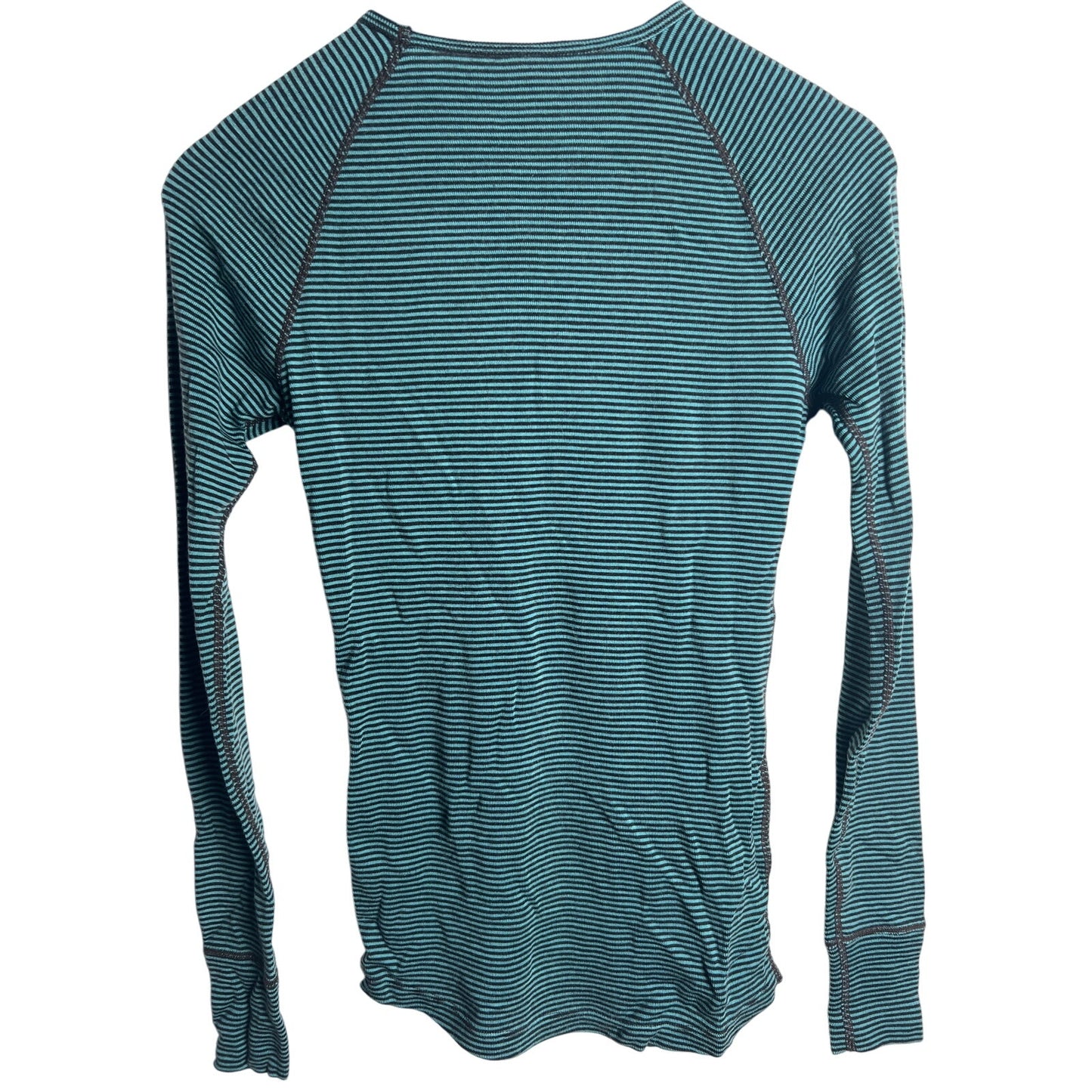 REI Woolies CrewNeck Long Underwear Striped Top Women Size L