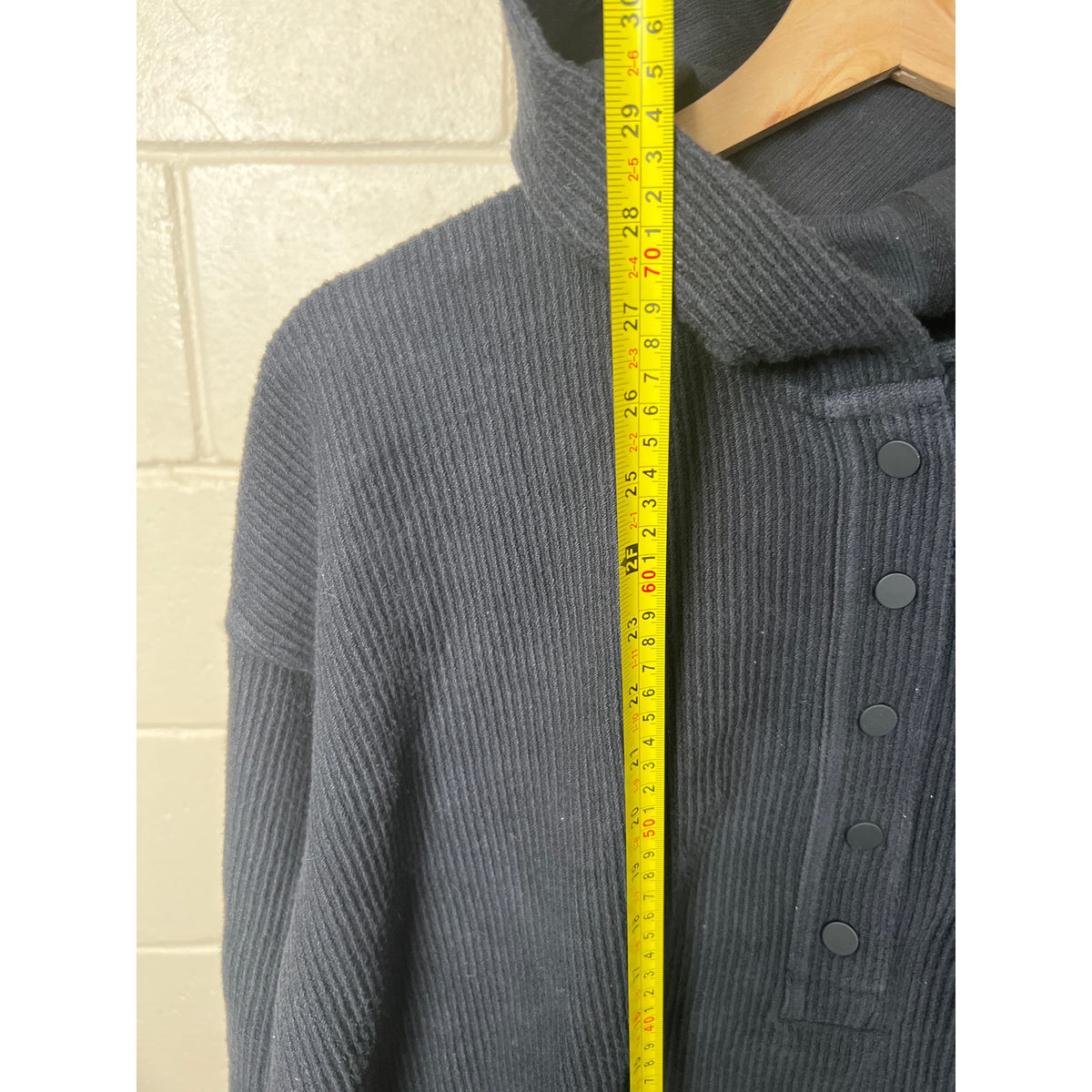 Aerie Small 100% Cotton Black Ribbed Hoodie Women's