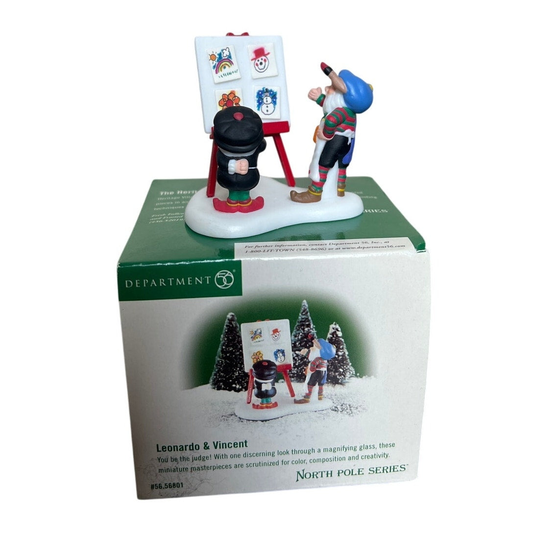 Department 56 North Pole Series Leonardo & Vincent Decoration