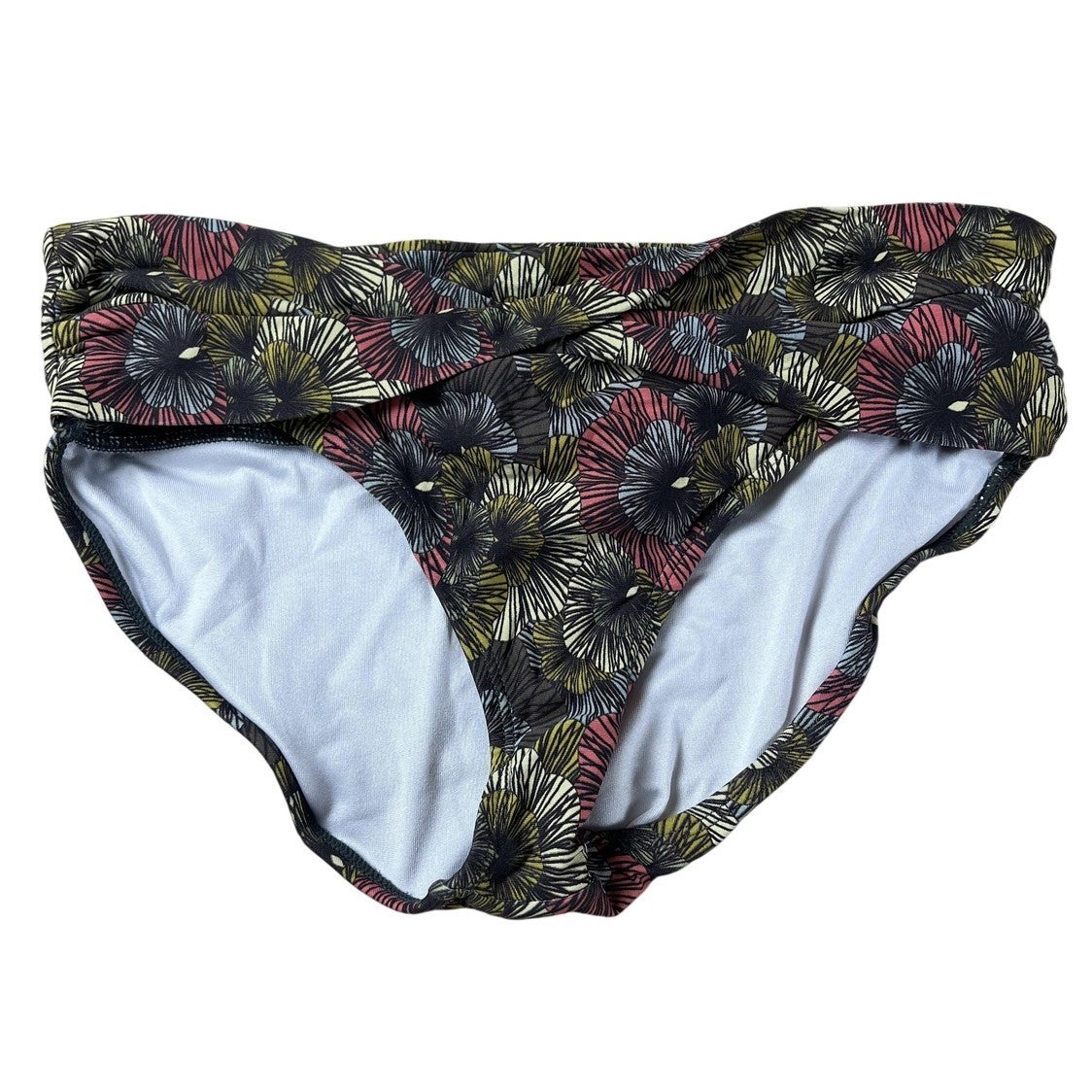 Bottom Womens 34 Multicolor Hipster Lined Elastic Waist Stretch Floral
