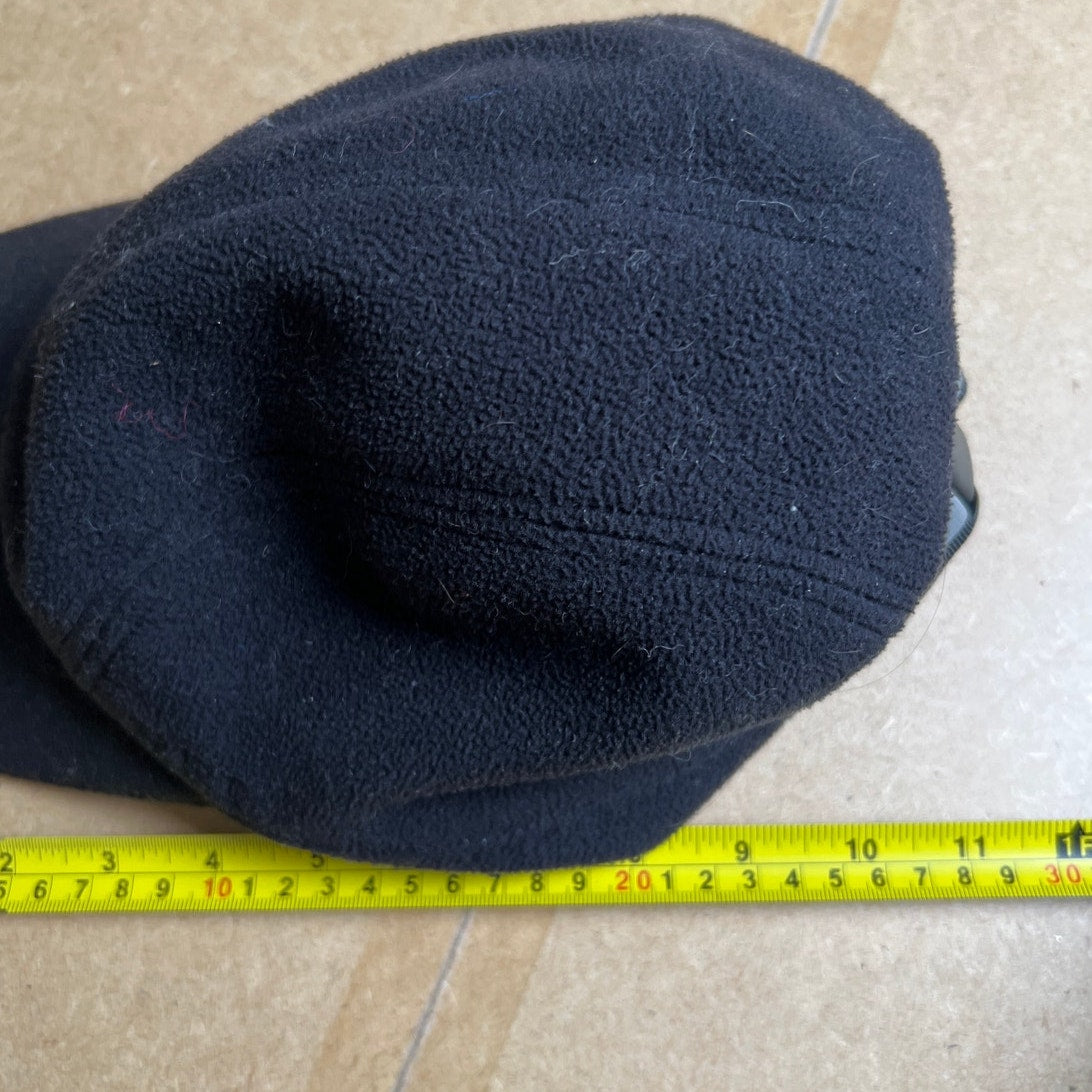 REI Black Fleece Baseball Cap With LED Lights on Brim Size L/XL