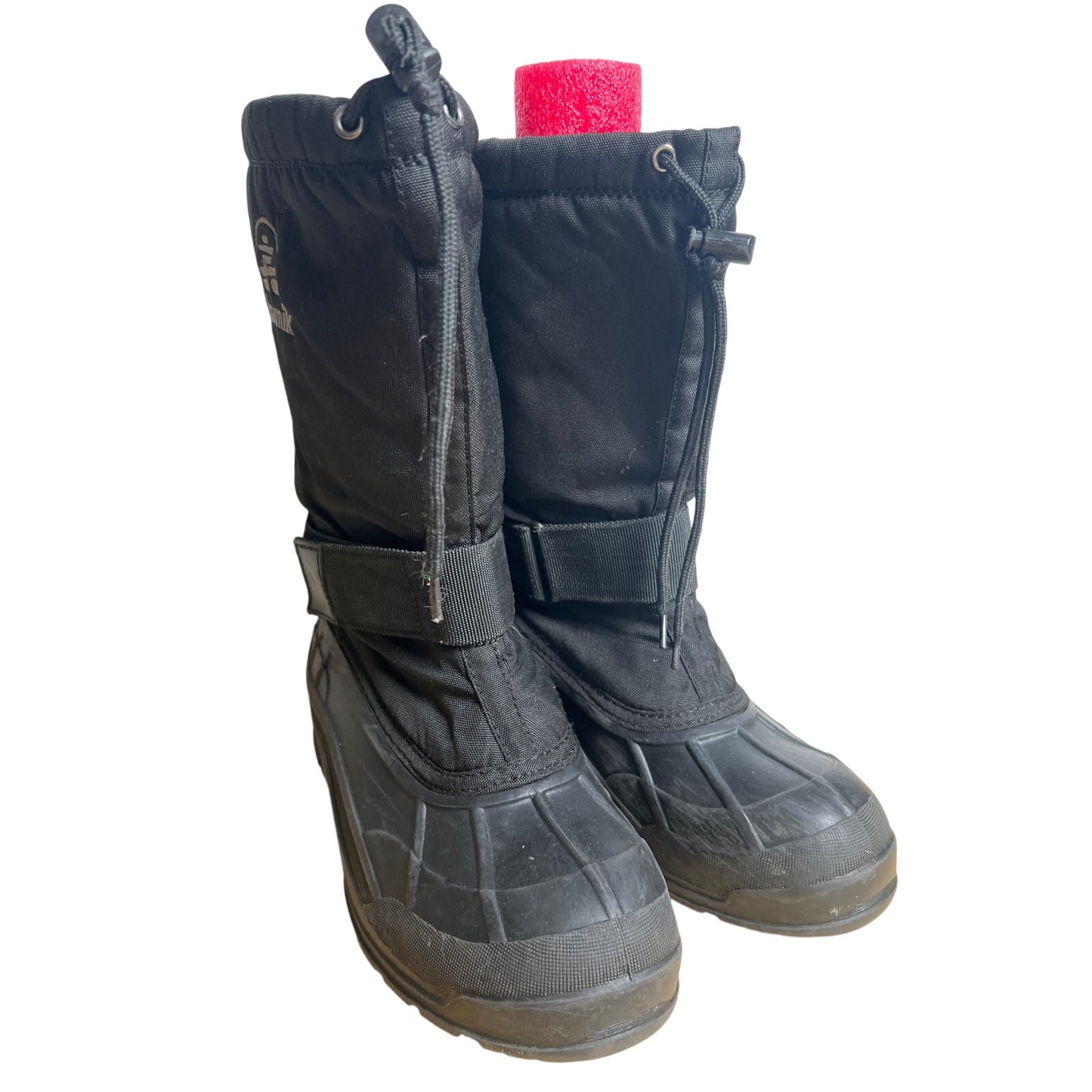 Kamik Greenwood Winter Snow Boots Men's Size 9 lack Water Resistant Felt Lined