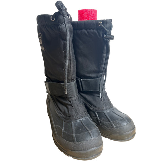 Kamik Greenwood Winter Snow Boots Men's Size 9 lack Water Resistant Felt Lined