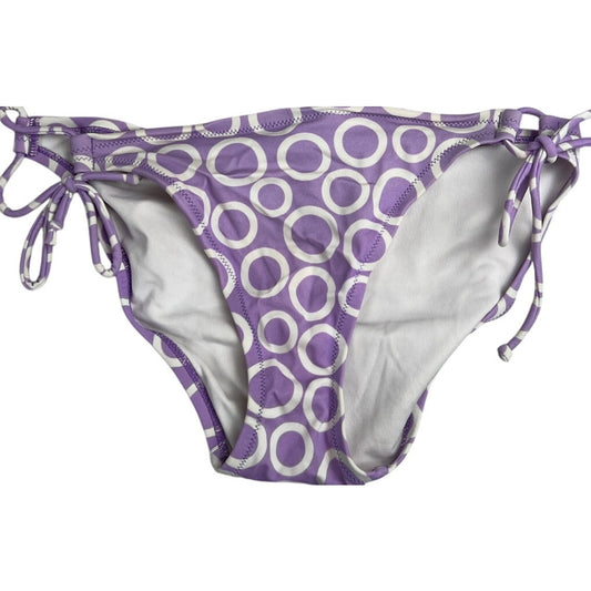 Victoria's Secret Size Medium M Lilac Purple White Circles Bikini Bottom