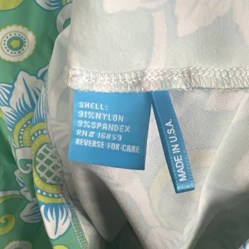 J. McLaughlin Size Small Women’s Green Top Wavesong Paisley Print