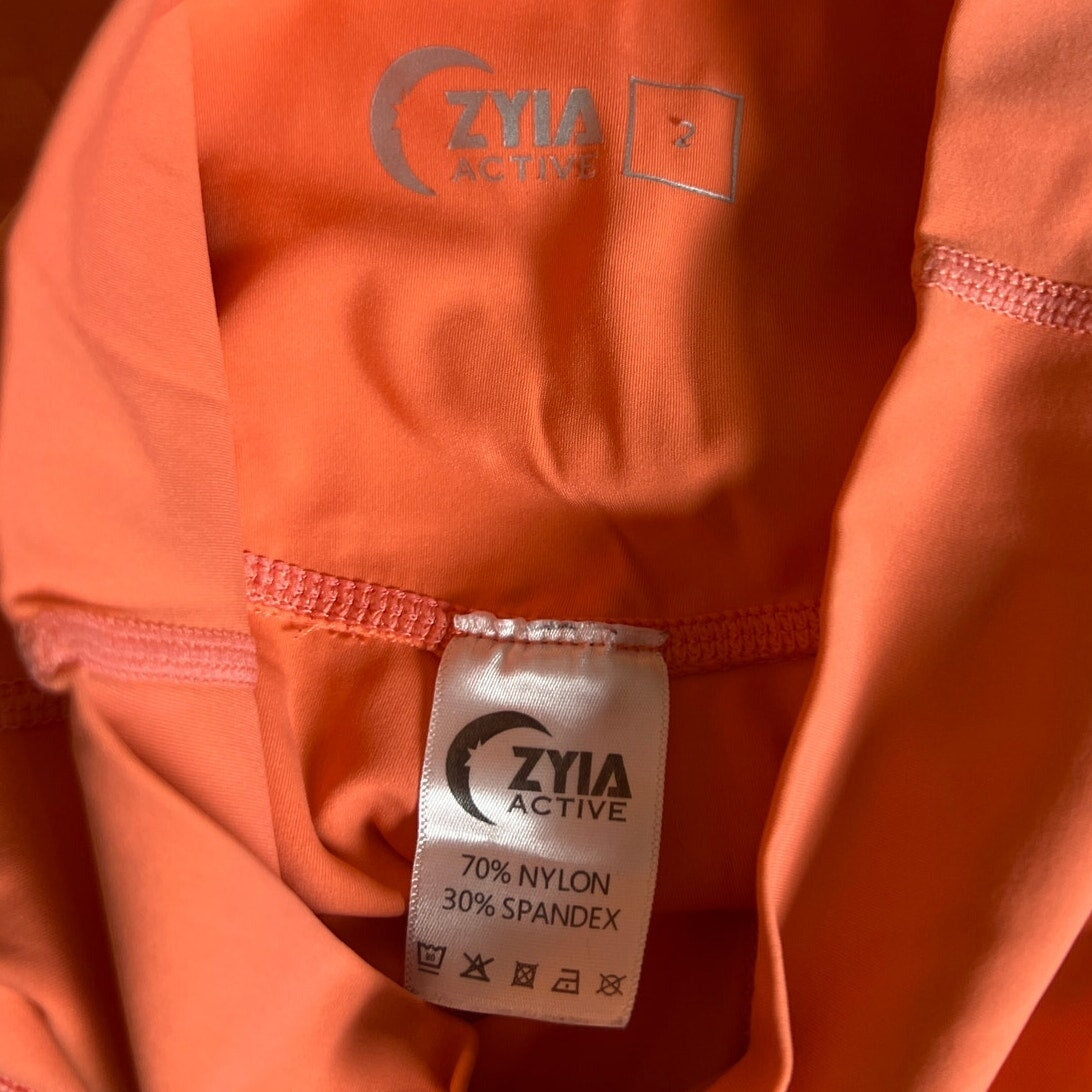 Zyia Active Size 2 Orange Women Leggings